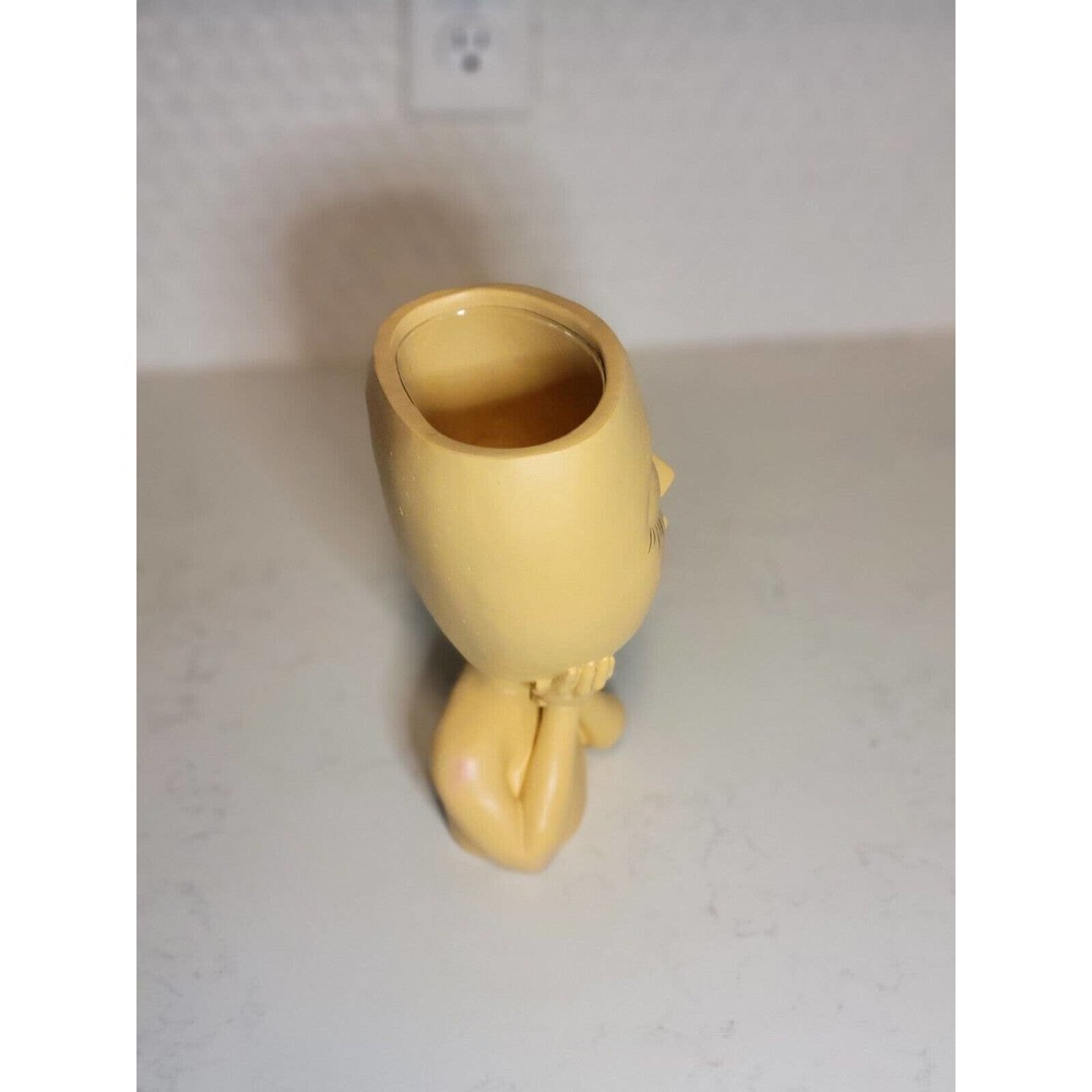 NIB Handcrafted Large Resin Face Planters Pot Head Planter for Indoor Outdoor - Picture 3 of 6